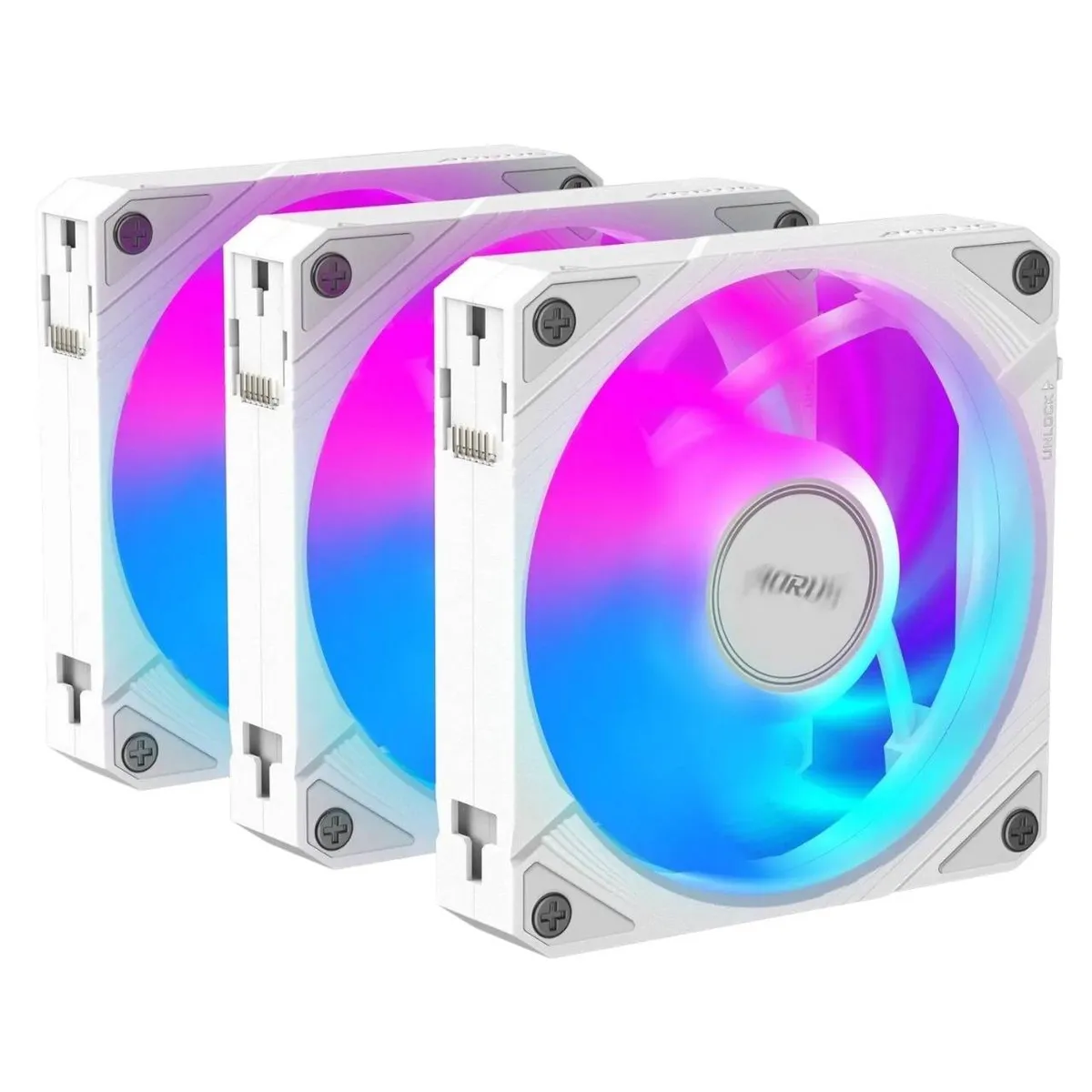 Вентилятор Gigabyte Aorus EZ Chain Fan 120 Ice 3-Pack White (GP-ECFAN1203 ICE) - зображення 1