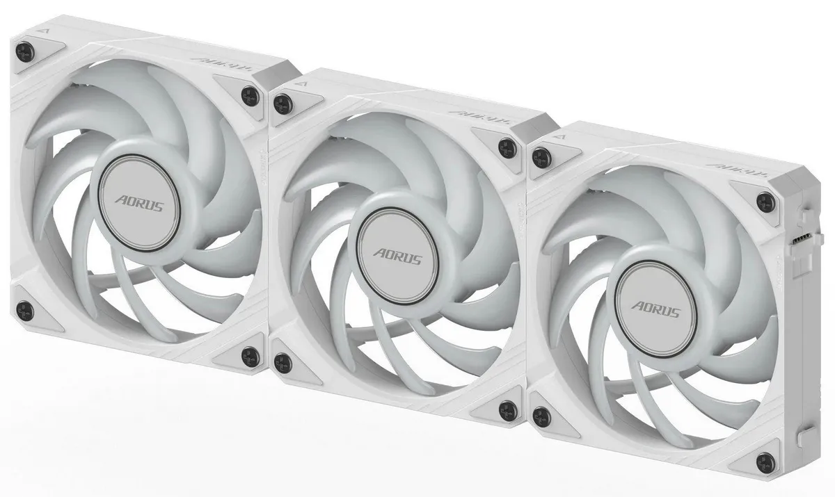 Вентилятор Gigabyte Aorus EZ Chain Fan 120 Ice 3-Pack White (GP-ECFAN1203 ICE) - мініатюра 4