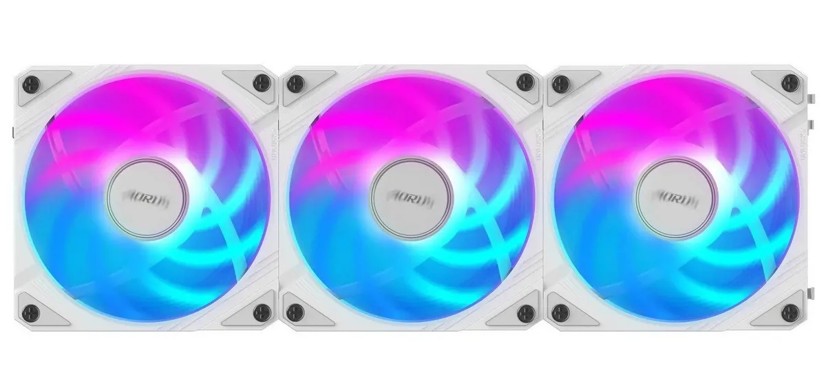Вентилятор Gigabyte Aorus EZ Chain Fan 120 Ice 3-Pack White (GP-ECFAN1203 ICE) - мініатюра 5