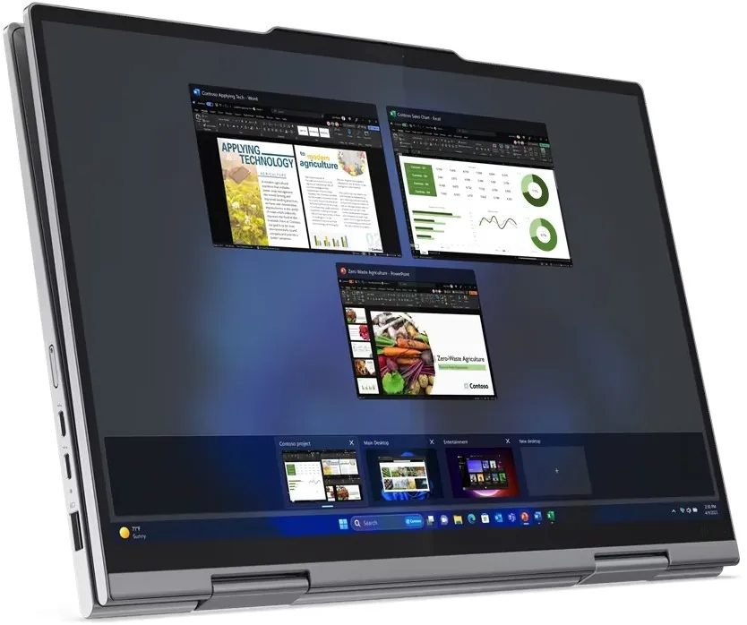 Ноутбук Lenovo ThinkPad X1 2-in-1 Gen 9 (21KE003MRA) Grey - мініатюра 11