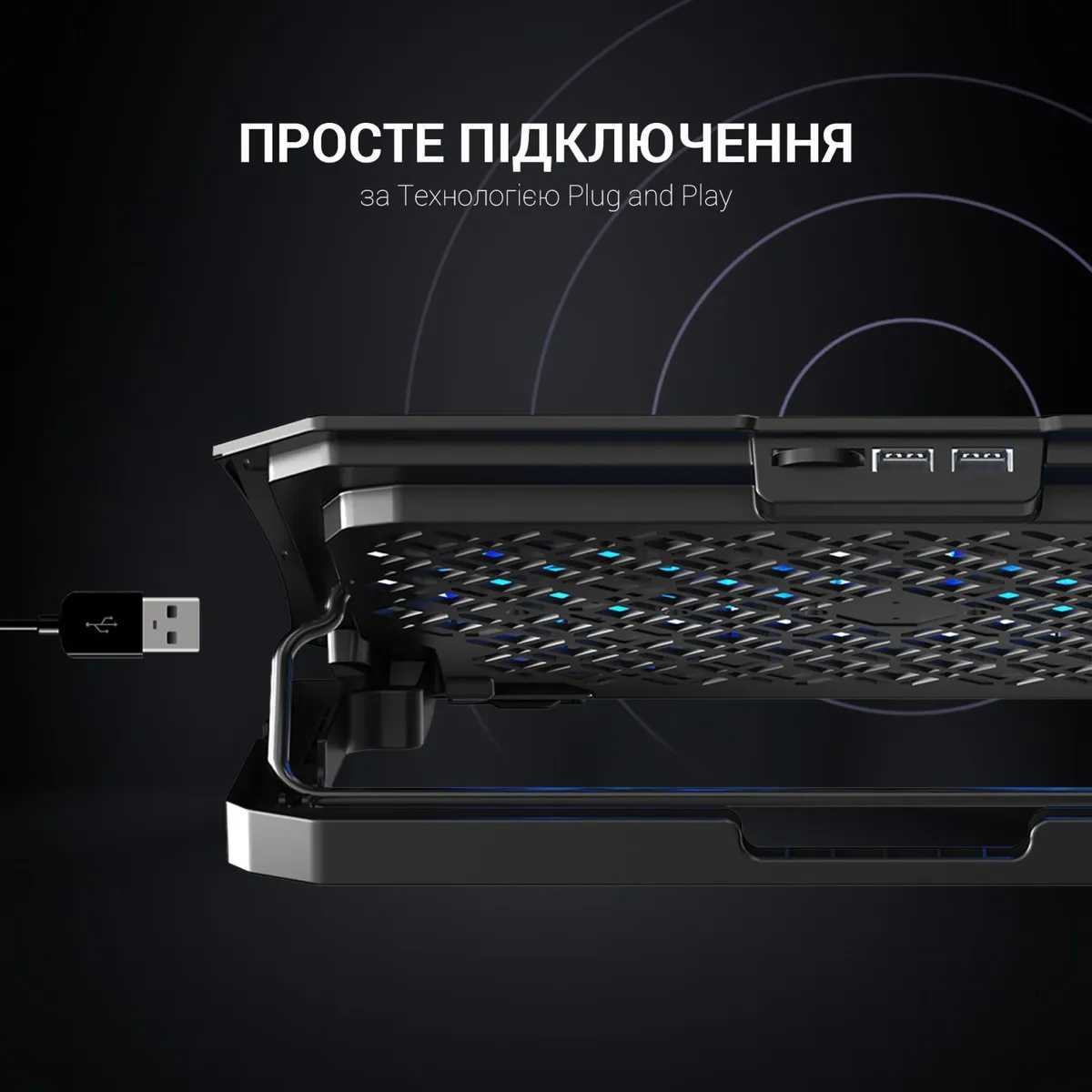 Охолоджуюча підставка для ноутбука OfficePro CP413 - мініатюра 10