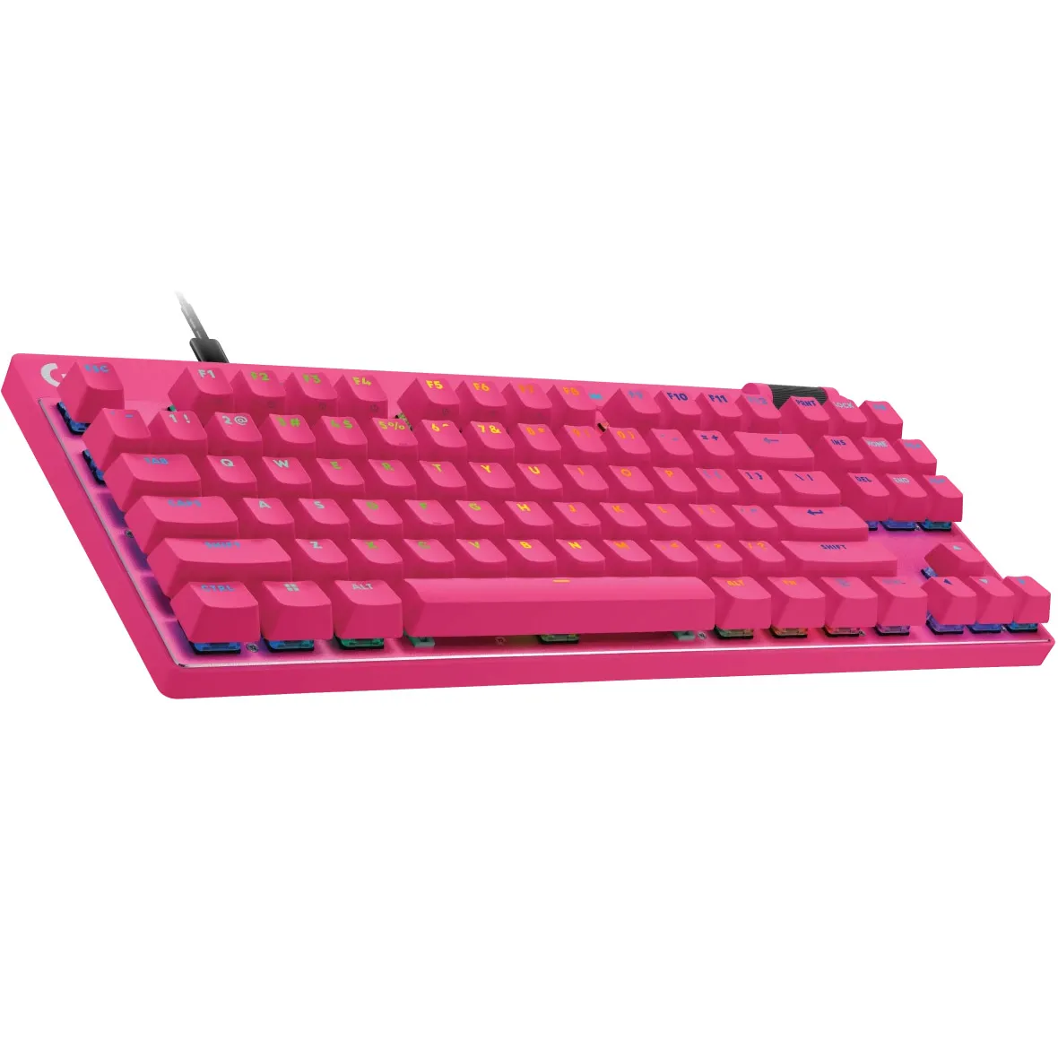 Клавiатура Logitech G PRO X TKL Rapid Magenta (920-013253) - мініатюра 2