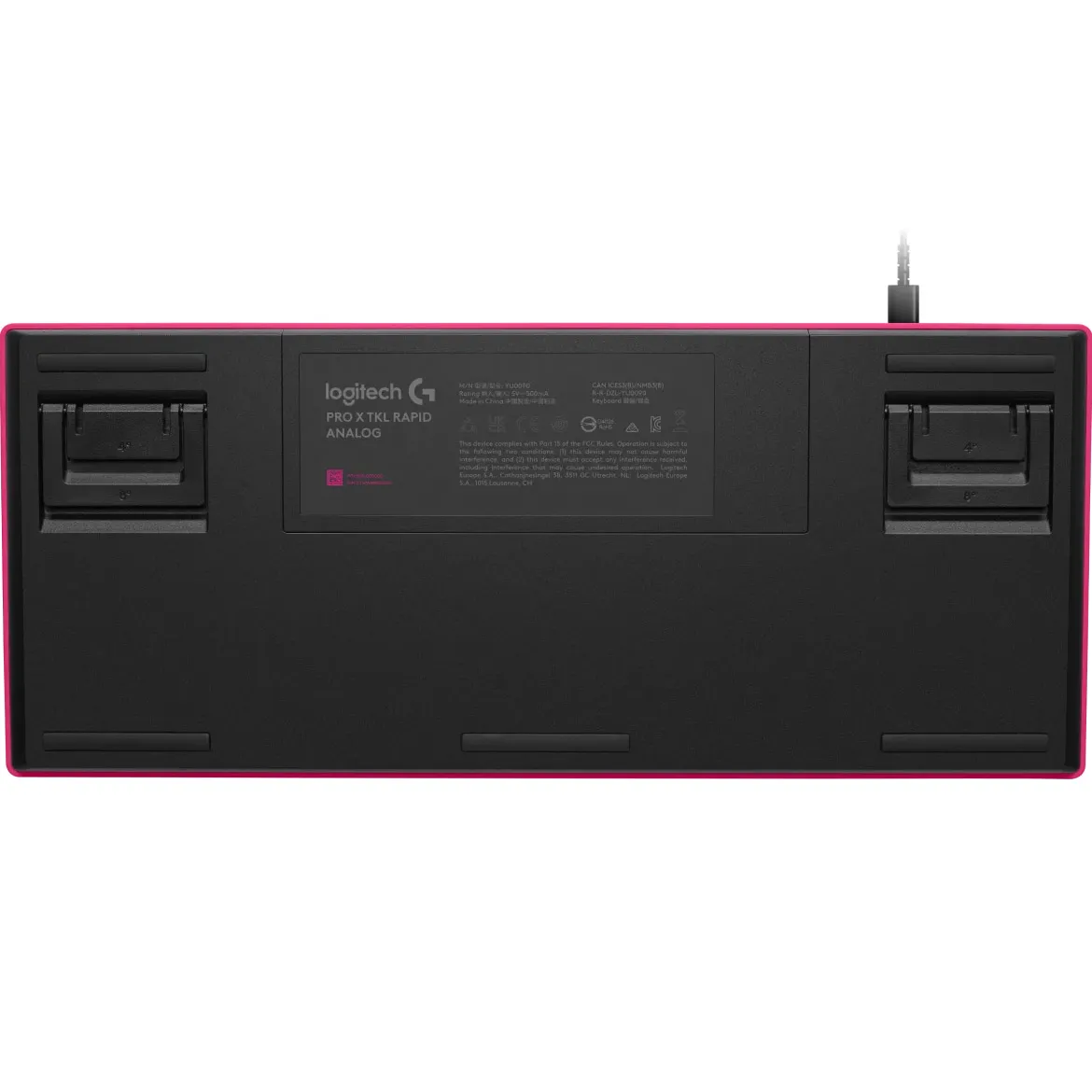 Клавiатура Logitech G PRO X TKL Rapid Magenta (920-013253) - мініатюра 5