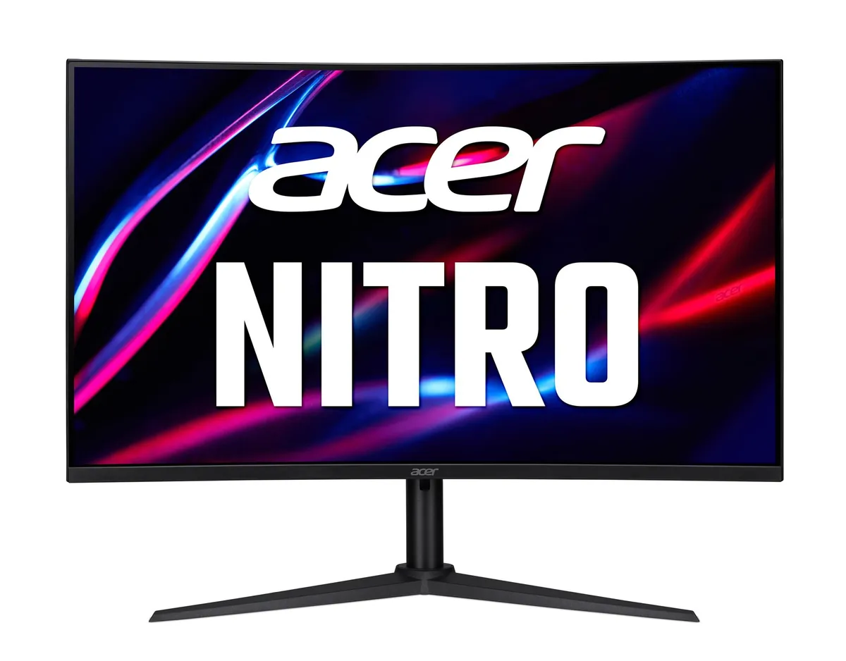 Монітор Acer 31.5" XZ320QUS3bmiiphx (UM.JX0EE.305) VA Black Curved 180Hz - мініатюра 2