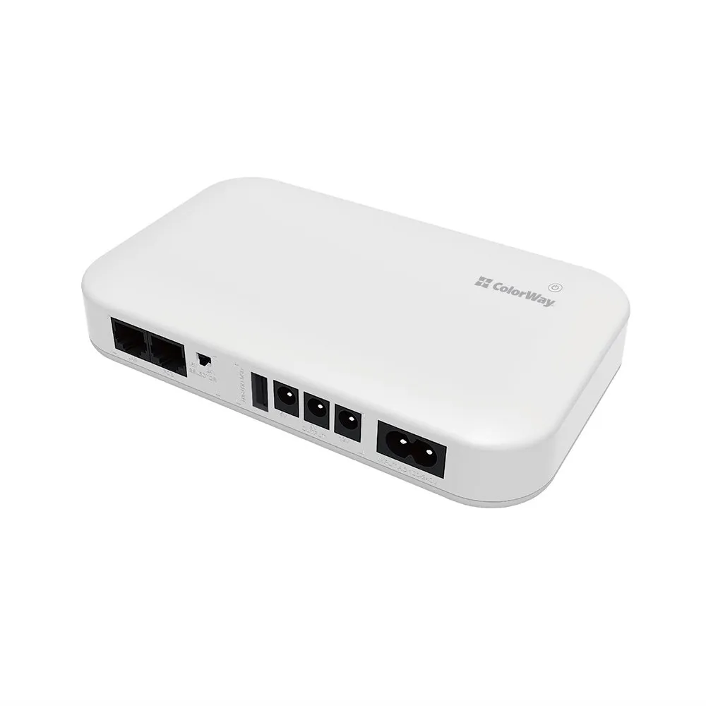 Джерело безперебійного живлення для роутерів/комутаторів ColorWay CW-PB100LI3WT 10000mAh 21W DC 5V/9V/12V/24V - мініатюра 3