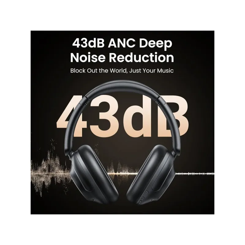 Bluetooth-гарнітура Ugreen HP202 HiTune Max5 Hybrid ANC Black (25255) - мініатюра 6