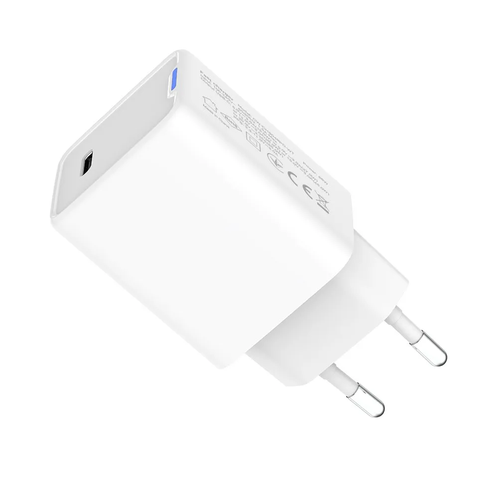 Мережевий зарядний пристрій ColorWay GaN Mini 65W PD Port PPS USB-C White (CW-CHS049PD-WT) - мініатюра 2