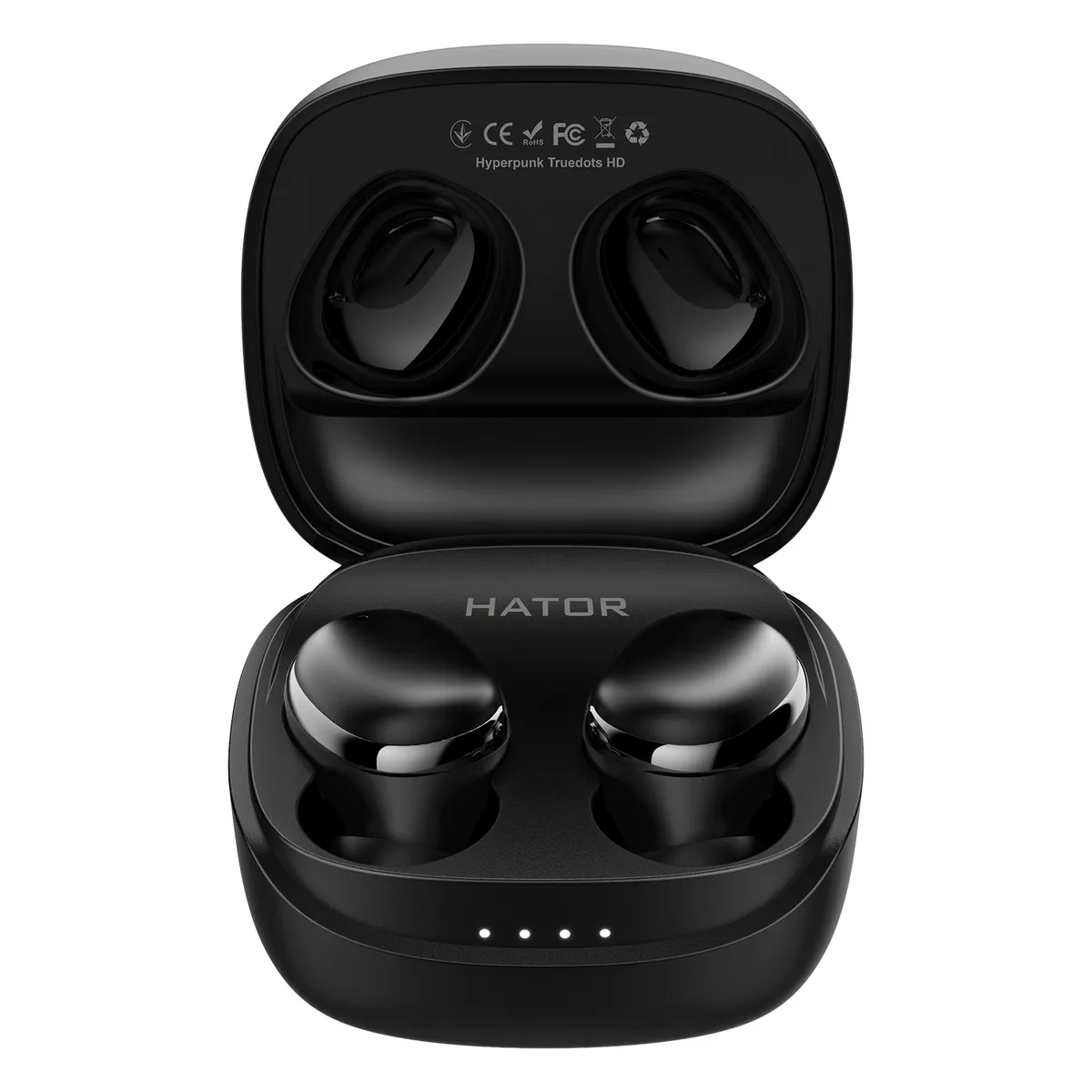 Bluetooth-гарнiтура Hator Hyреrpunk Truedots HD SyncHUB Black (HTA411) - зображення 1
