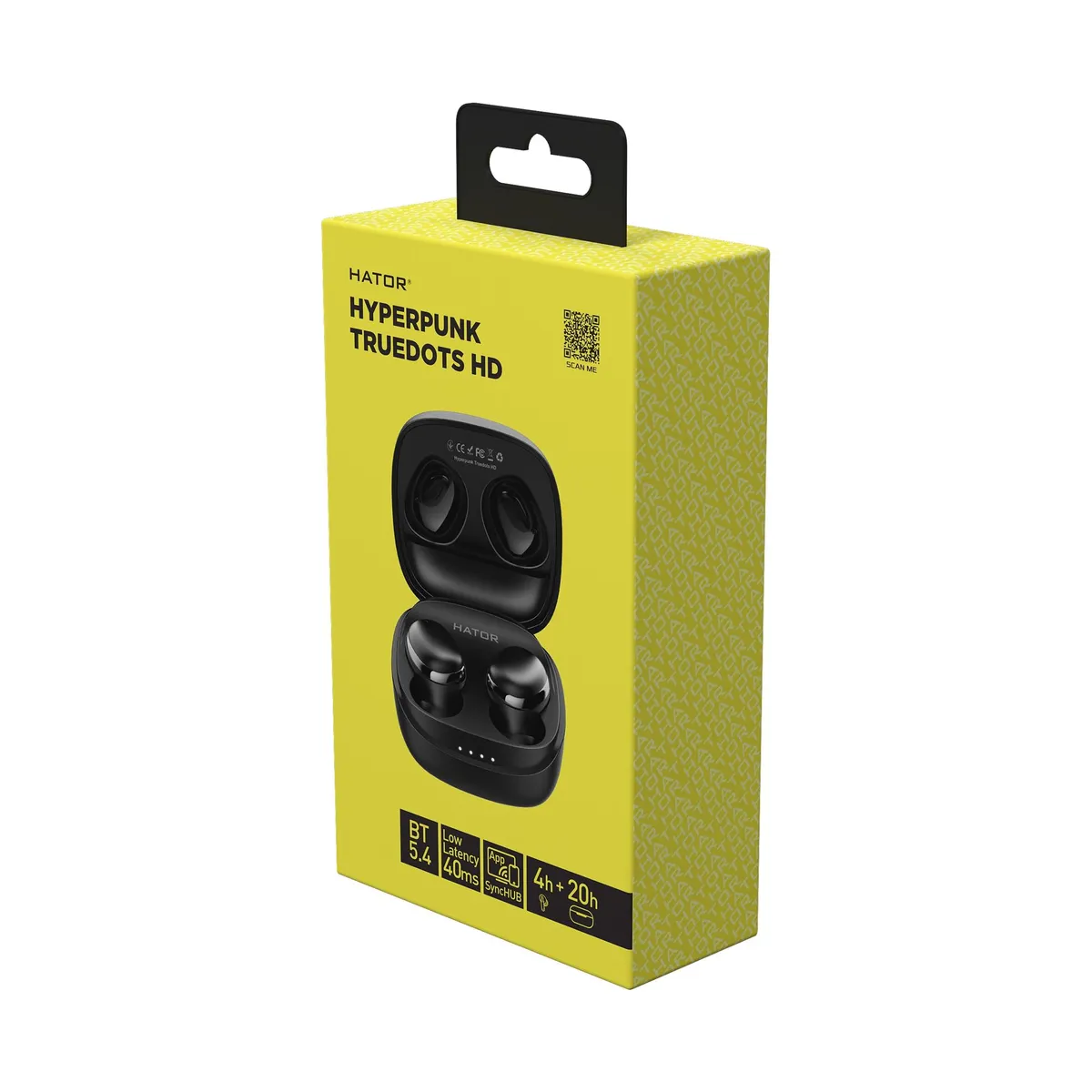 Bluetooth-гарнiтура Hator Hyреrpunk Truedots HD SyncHUB Black (HTA411) - мініатюра 5