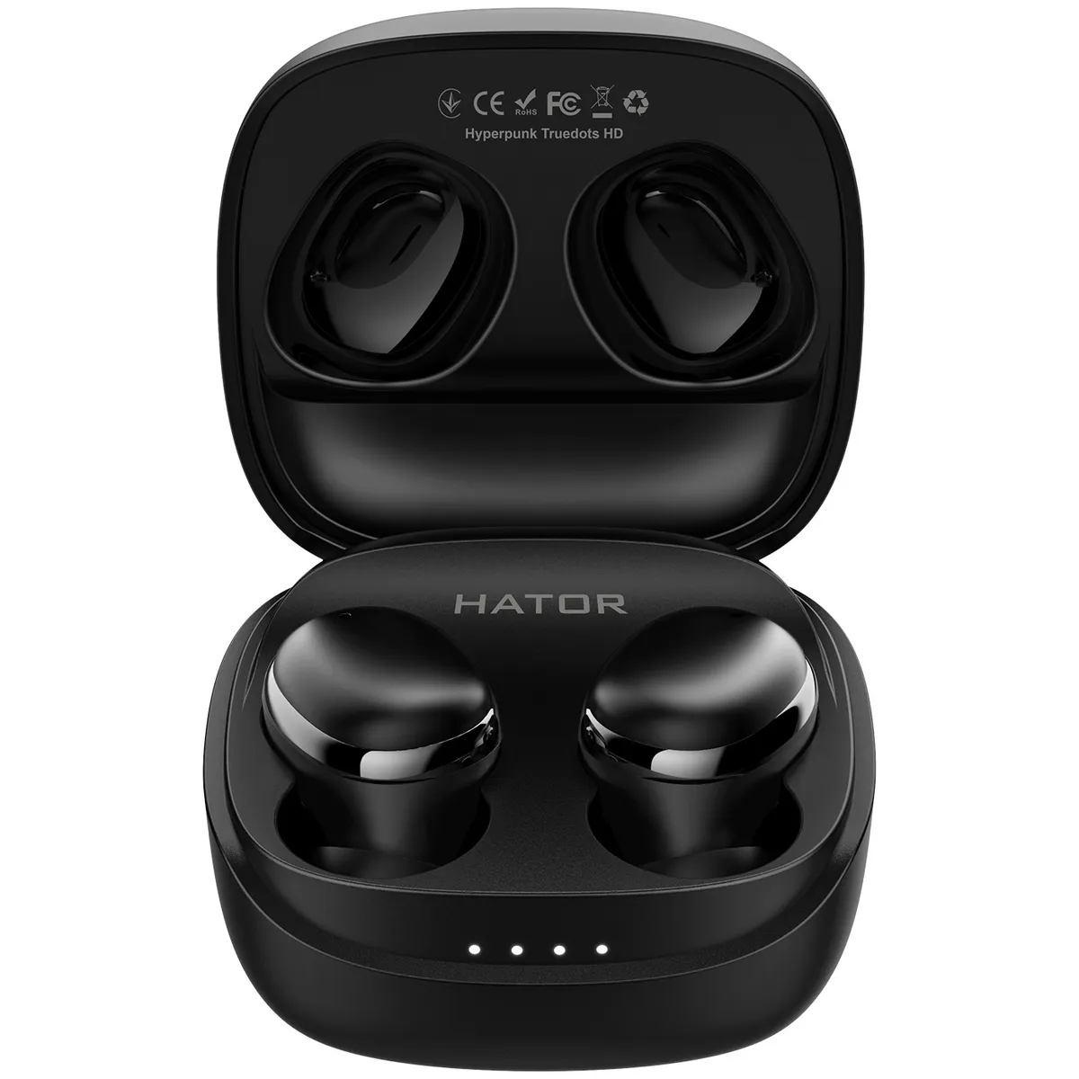 Bluetooth-гарнiтура Hator Hyреrpunk Truedots HD SyncHUB Black (HTA411) - мініатюра 6