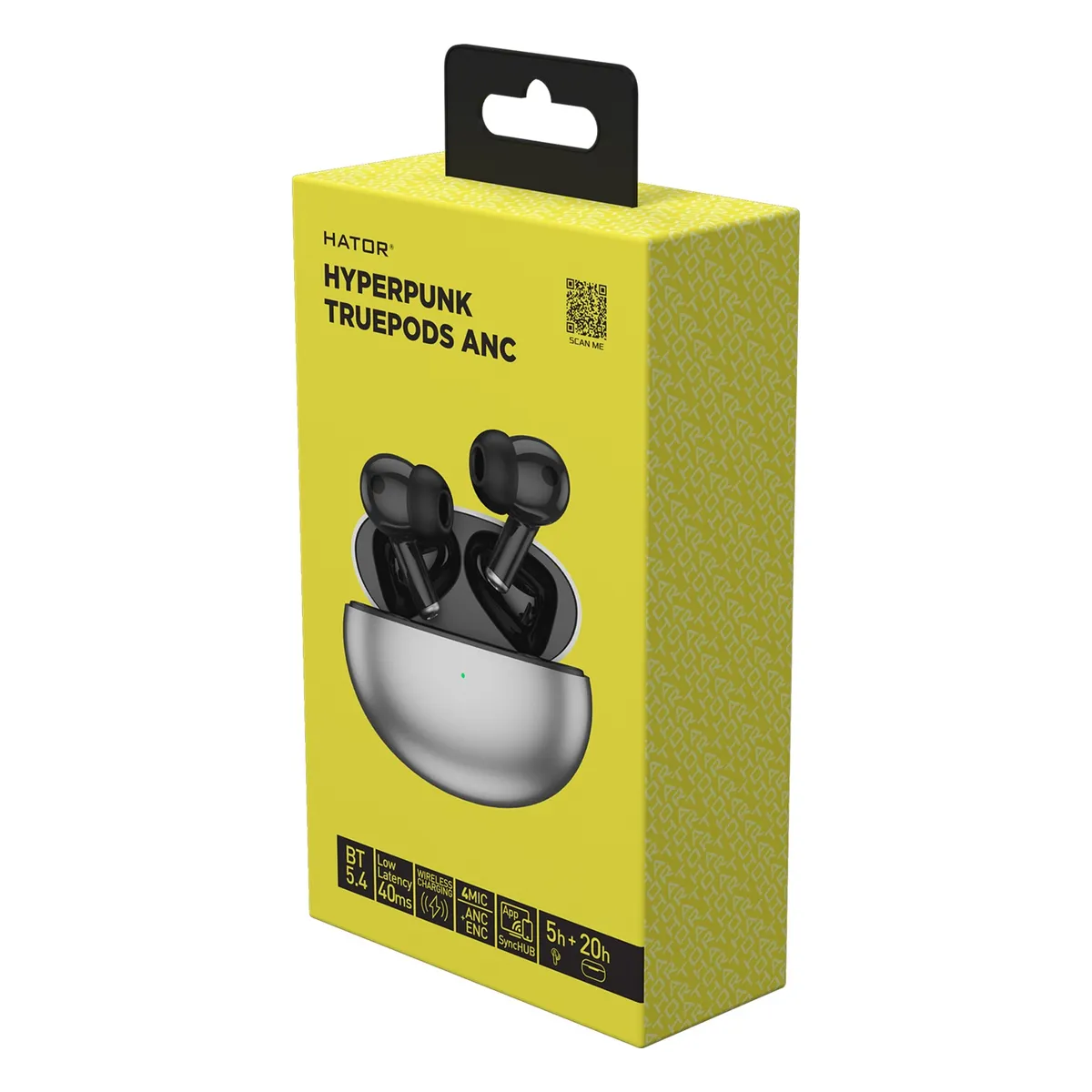 Bluetooth-гарнiтура Hator Hyреrpunk Truedots SyncHUB Black (HTA430) - мініатюра 7