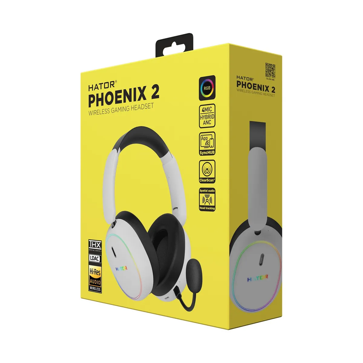 Гарнiтура Hator Phoenix 2 Wireless White (ESH41) - мініатюра 17