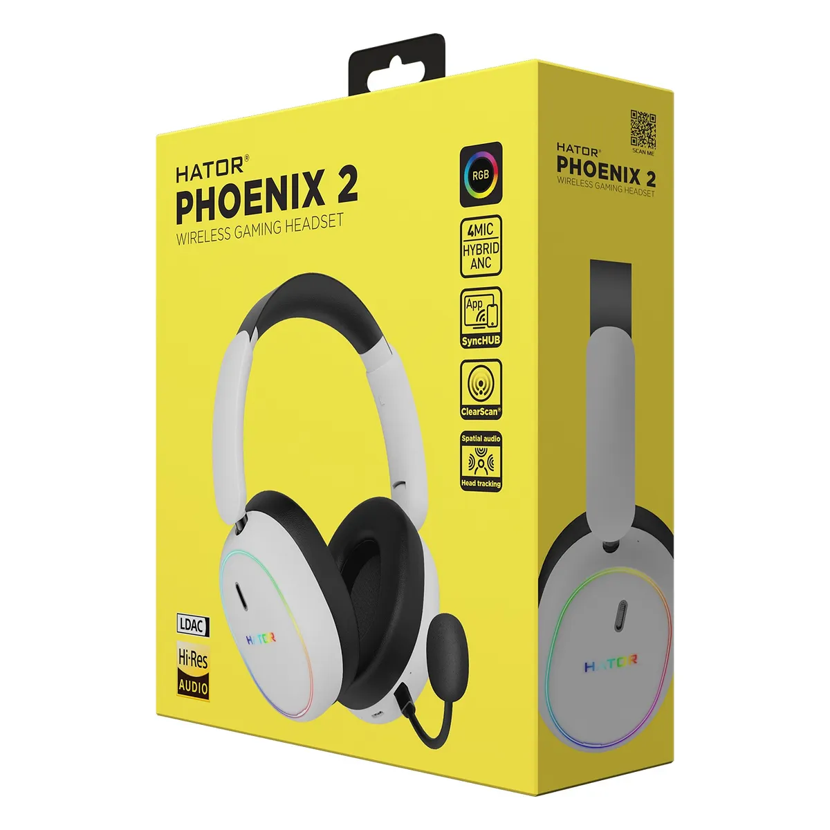 Гарнiтура Hator Phoenix 2 Wireless White (ESH41) - мініатюра 8