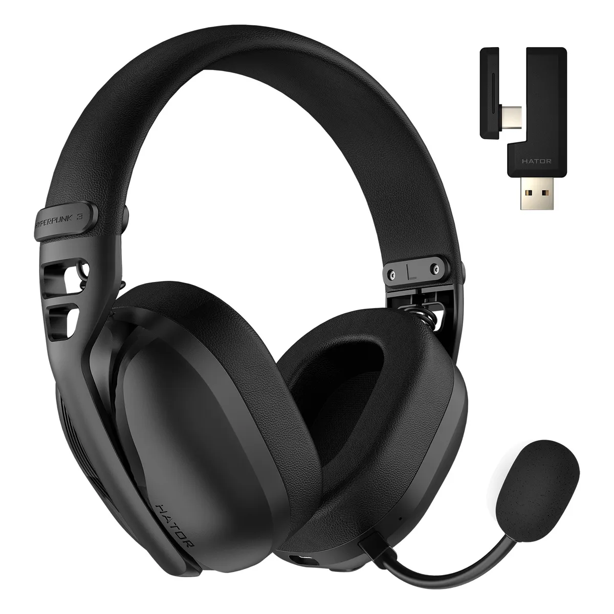 Гарнiтура Hator Hyperpunk 3 Wireless Black (ESH15) - мініатюра 9