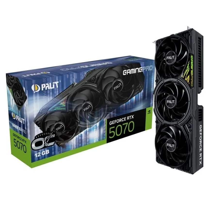 Відеокарта GF RTX 5070 12GB GDDR7 GamingPro OC Palit (NE75070T19K9-GB2050A) - зображення 1