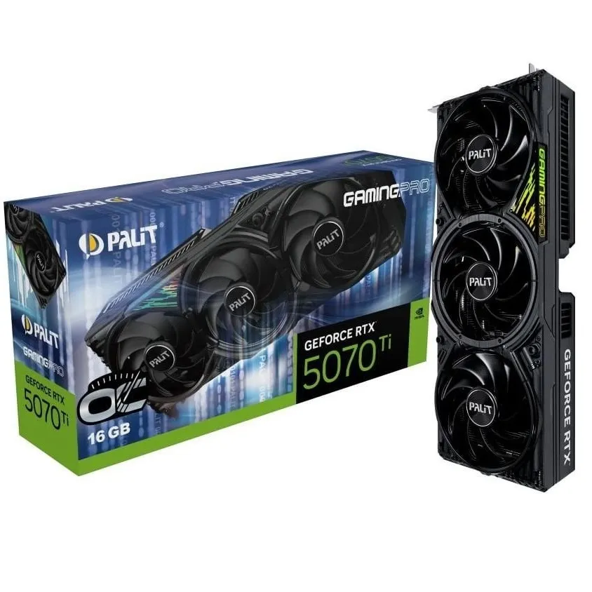 Відеокарта GF RTX 5070 Ti 16GB GDDR7 GamingPro OC Palit (NE7507TS19T2-GB2031A) - зображення 1