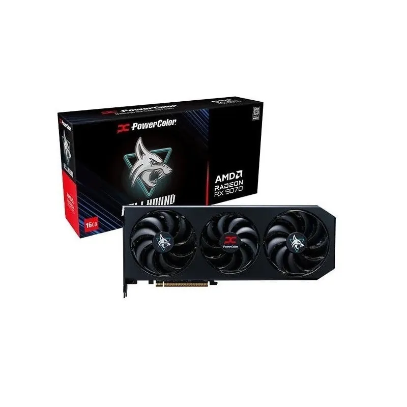 Відеокарта AMD Radeon RX 9070 16GB GDDR6 Hellhound PowerColor (RX9070 16G-L/OC) - зображення 1