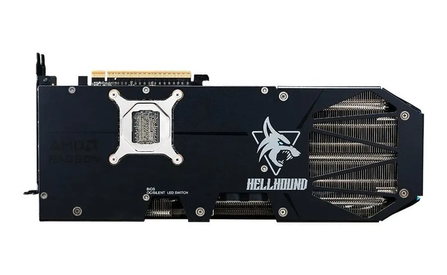 Відеокарта AMD Radeon RX 9070 16GB GDDR6 Hellhound PowerColor (RX9070 16G-L/OC) - мініатюра 5