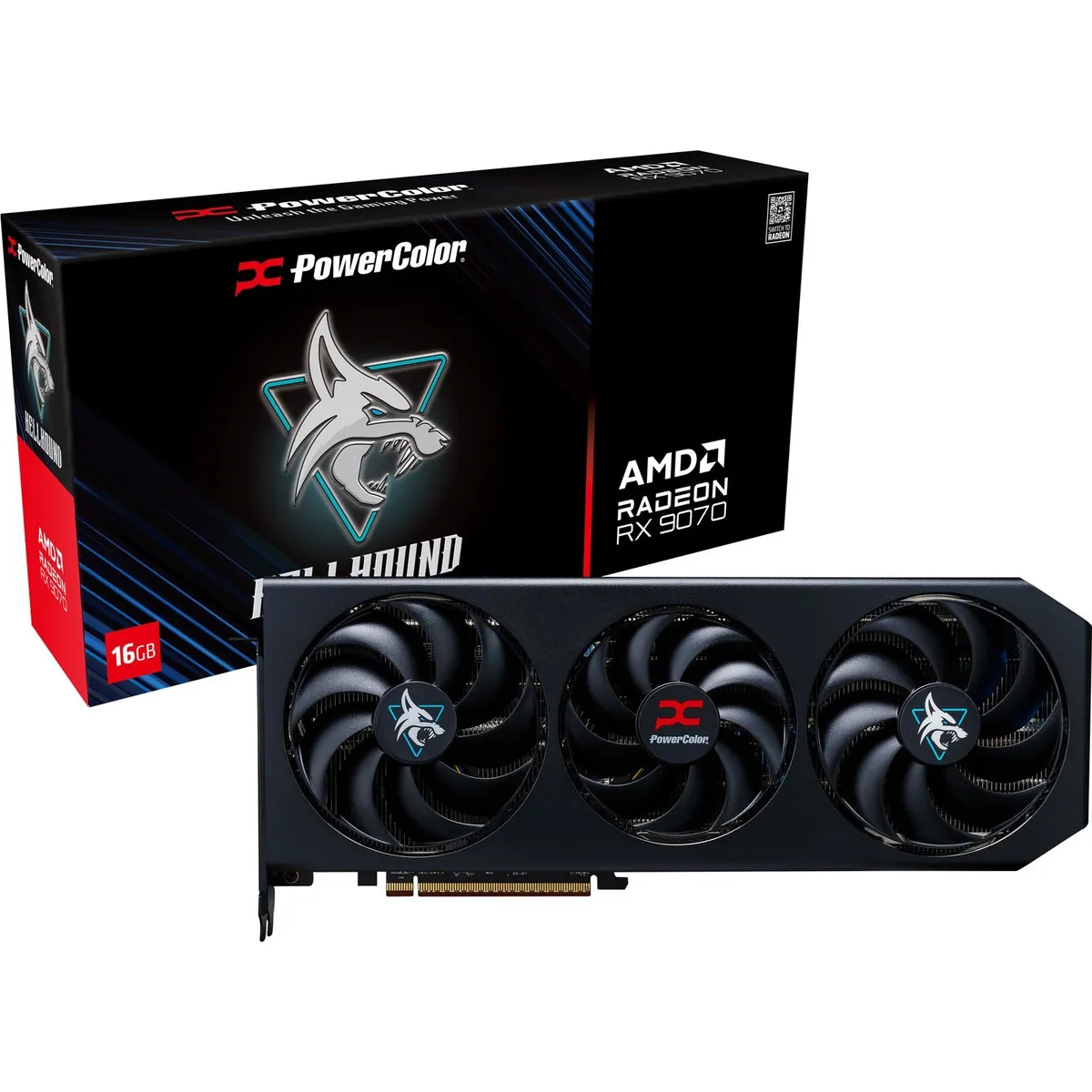 Відеокарта AMD Radeon RX 9070 16GB GDDR6 Hellhound PowerColor (RX9070 16G-L/OC) - мініатюра 9