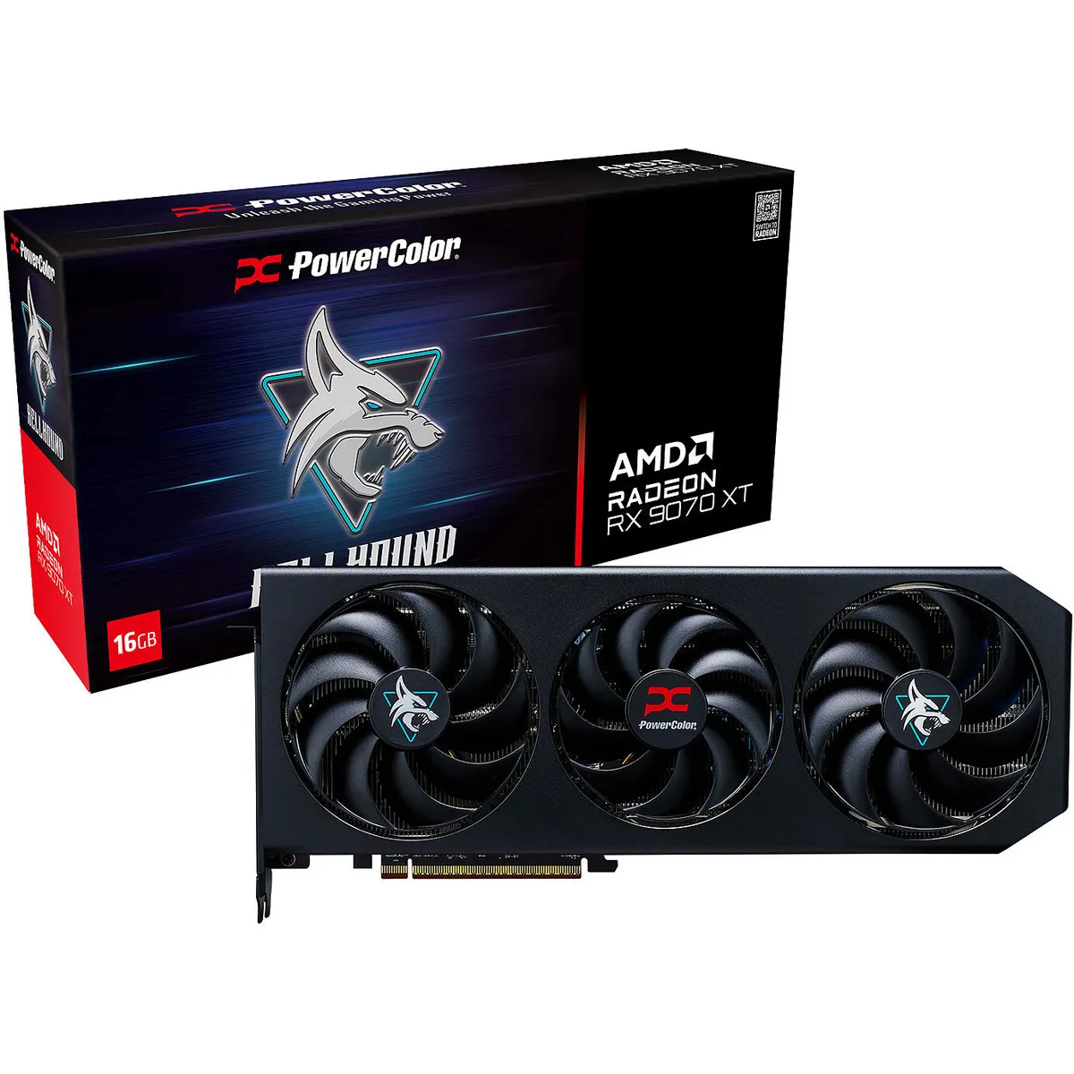 Відеокарта AMD Radeon RX 9070 XT 16GB GDDR6 Hellhound PowerColor (RX9070XT 16G-L/OC) - мініатюра 7