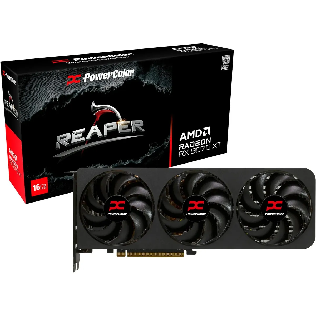 Відеокарта AMD Radeon RX 9070 XT 16GB GDDR6 Reaper PowerColor (RX9070XT 16G-A) - зображення 1