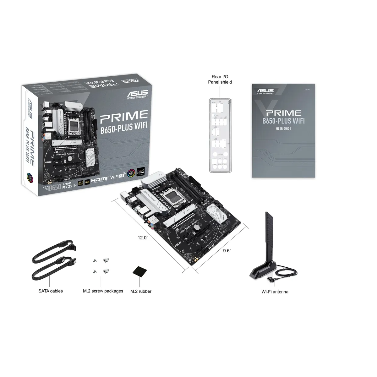 Материнська плата Asus Prime B650-Plus WiFi Socket AM5 - мініатюра 9