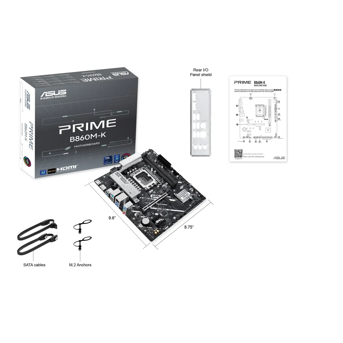 Материнська плата Asus Prime B860M-K Socket 1851 - мініатюра 8