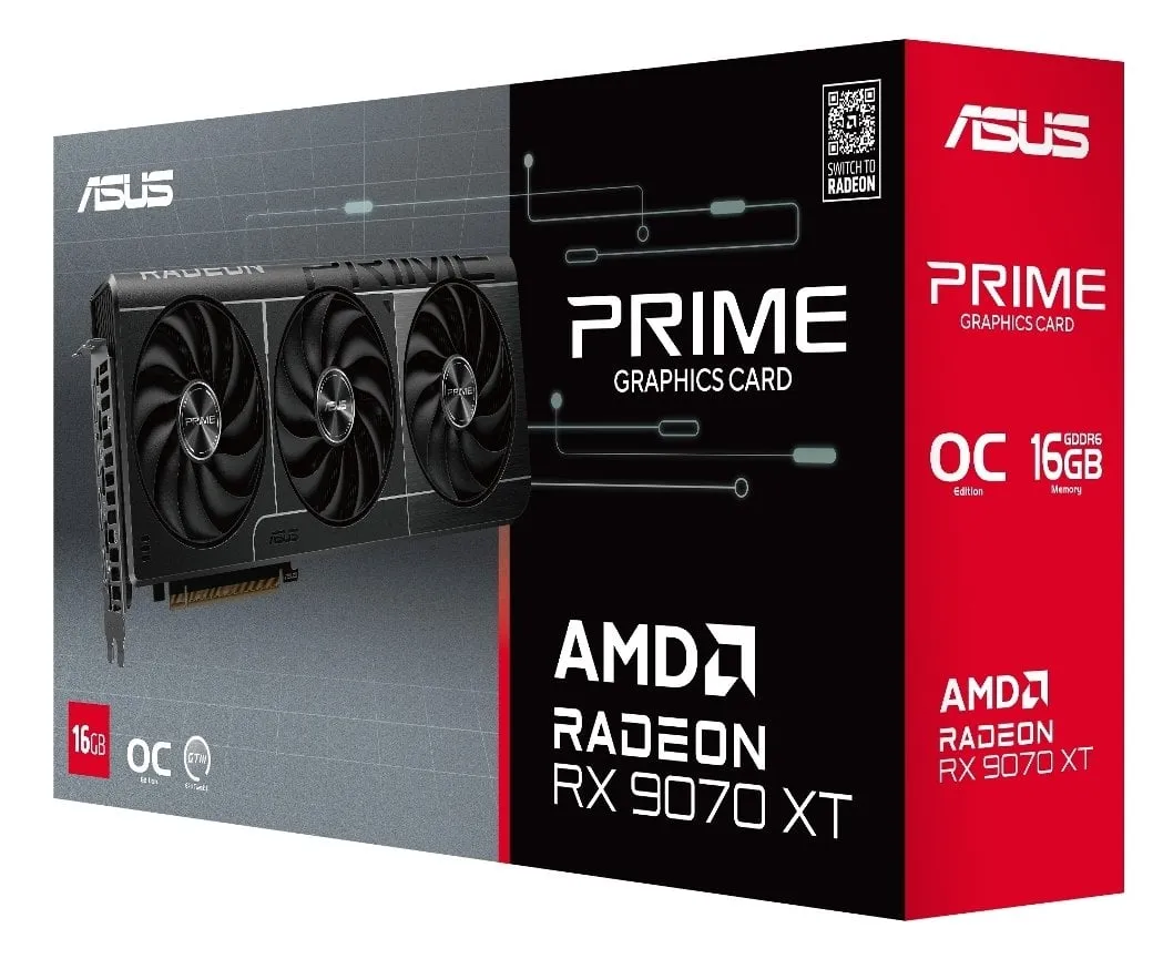 Відеокарта AMD Radeon RX 9070 XT 16GB GDDR6 Prime OC Asus (PRIME-RX9070XT-O16G) - мініатюра 11