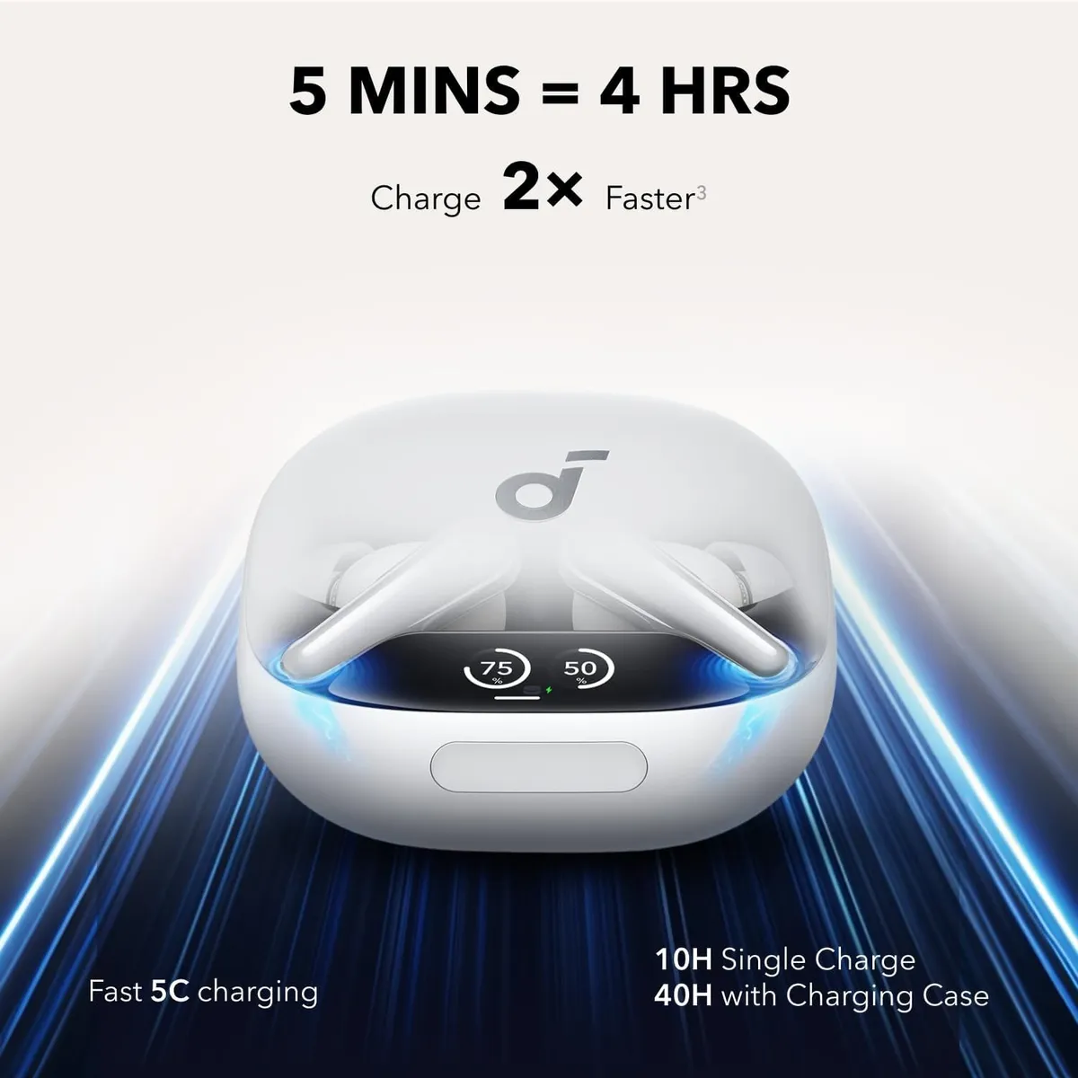 Bluetooth-гарнітура Anker SoundCore Liberty 4 Pro ANC White Matte (A3954G21) - мініатюра 10