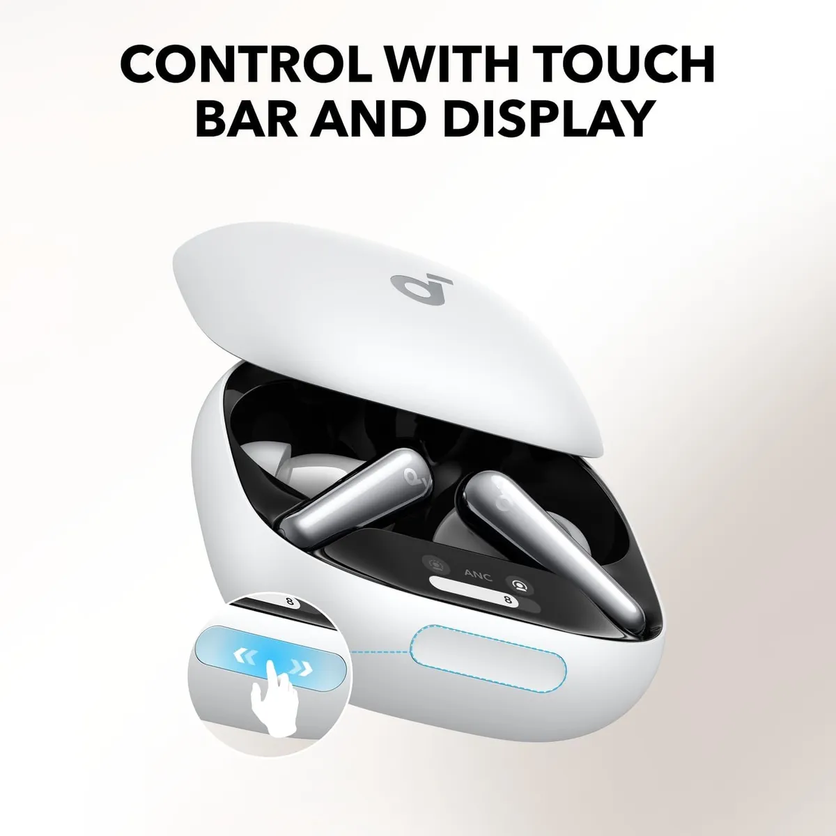 Bluetooth-гарнітура Anker SoundCore Liberty 4 Pro ANC White Matte (A3954G21) - мініатюра 7