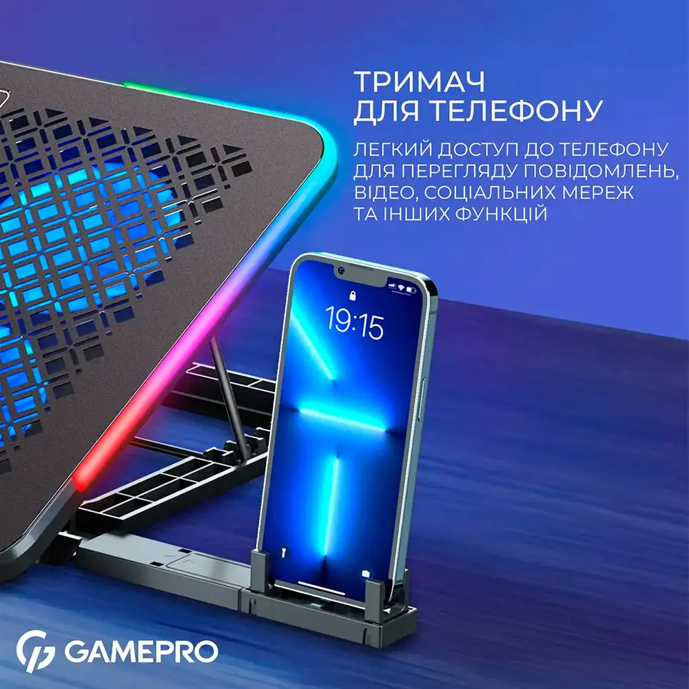 Охолоджуюча підставка для ноутбука GamePro CP590 - мініатюра 13