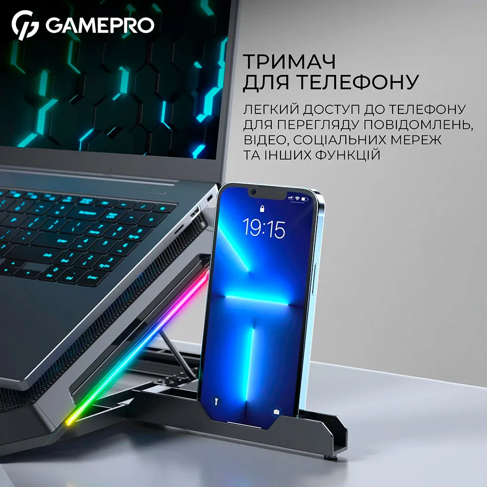 Охолоджуюча підставка для ноутбука GamePro CP795 - мініатюра 15