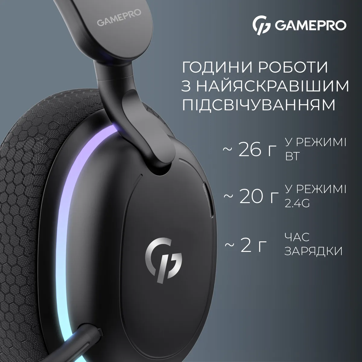 Гарнітура GamePro Asgard Bragi Black (HSW250B) - мініатюра 11