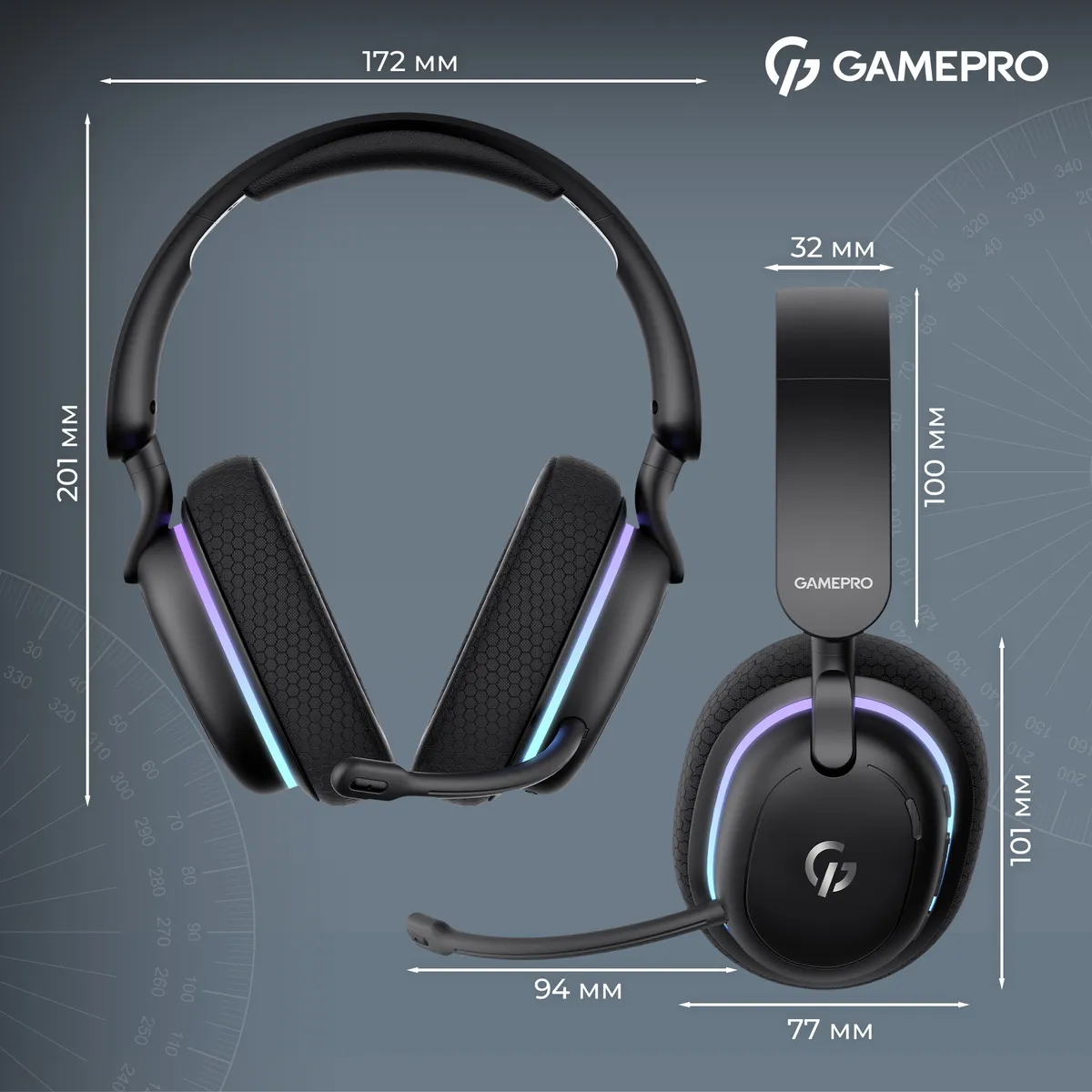 Гарнітура GamePro Asgard Bragi Black (HSW250B) - мініатюра 17