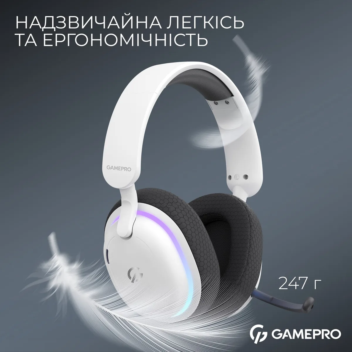 Гарнітура GamePro Asgard Bragi White (HSW250W) - мініатюра 17
