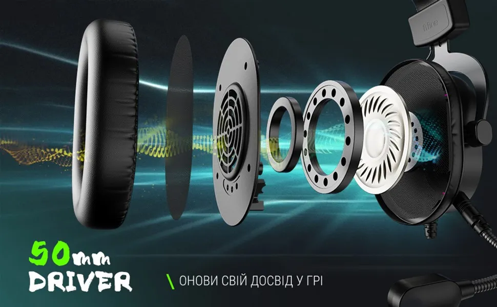 Гарнітура Fifine RGB H6 Black - мініатюра 11