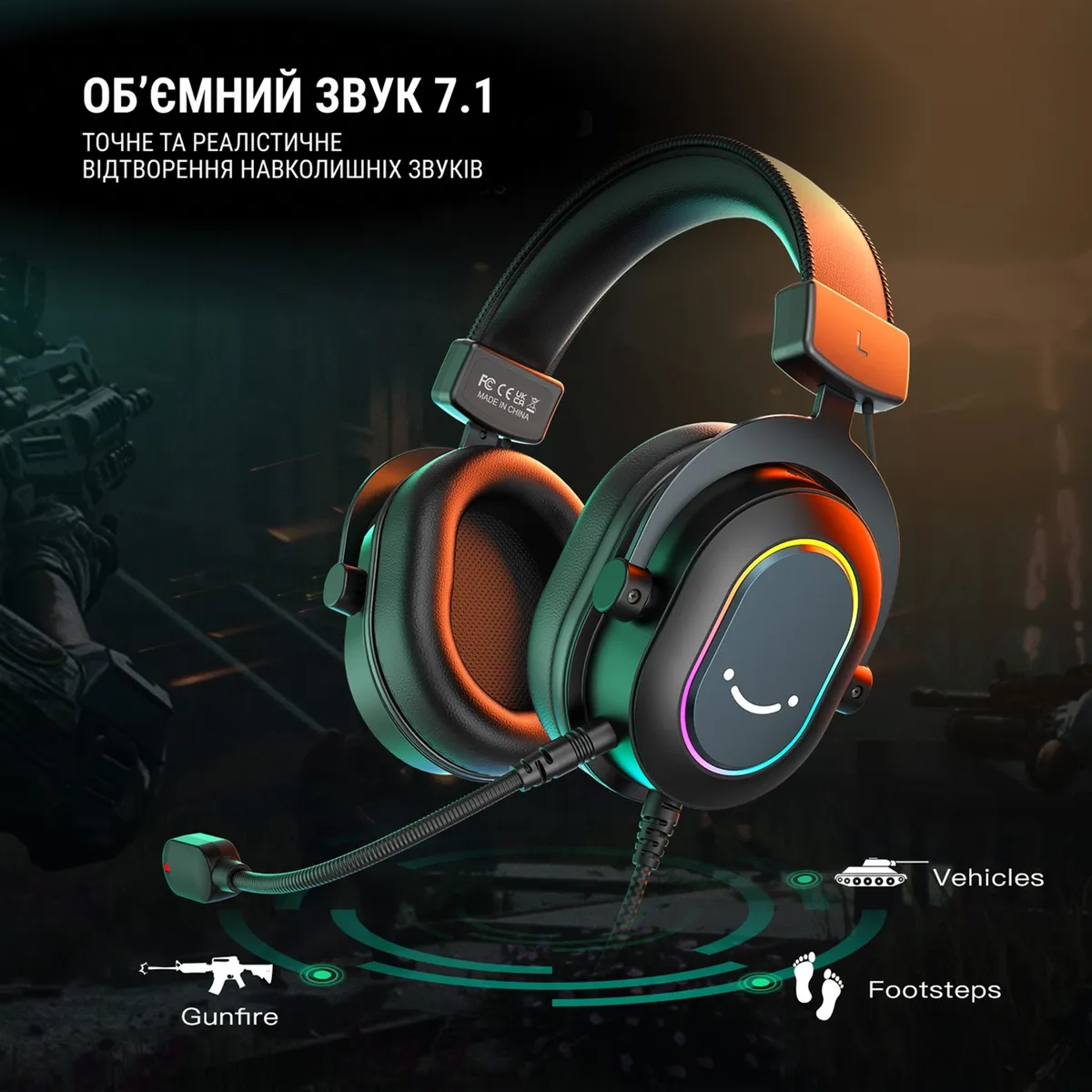 Гарнітура Fifine RGB H6 Black - мініатюра 4