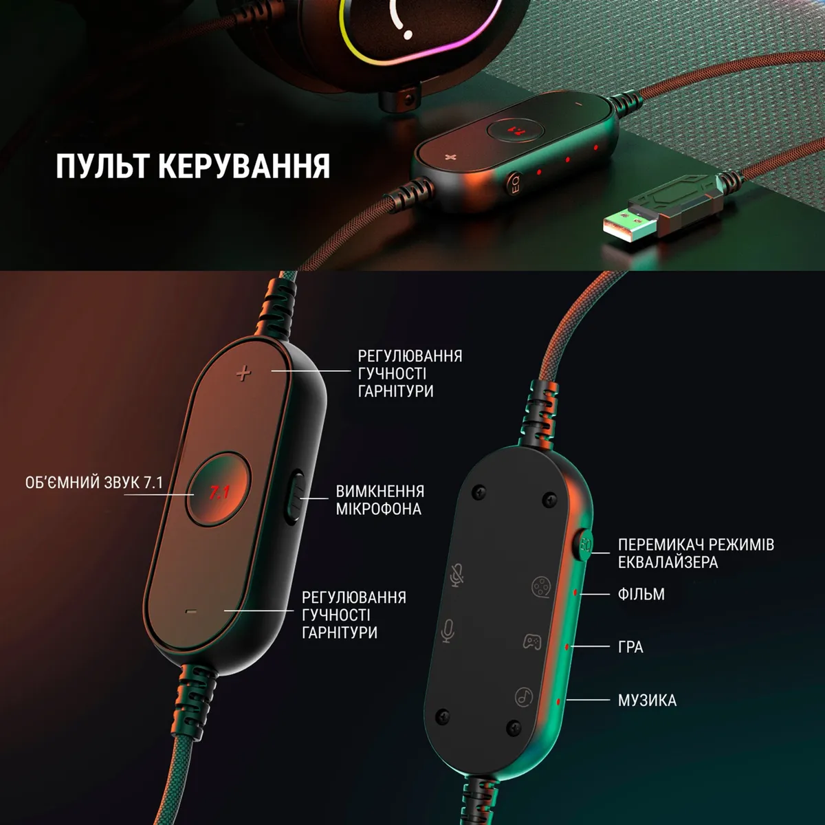 Гарнітура Fifine RGB H6 Black - мініатюра 5