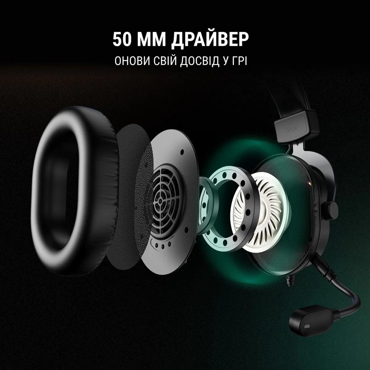 Гарнітура Fifine RGB H6 Black - мініатюра 6