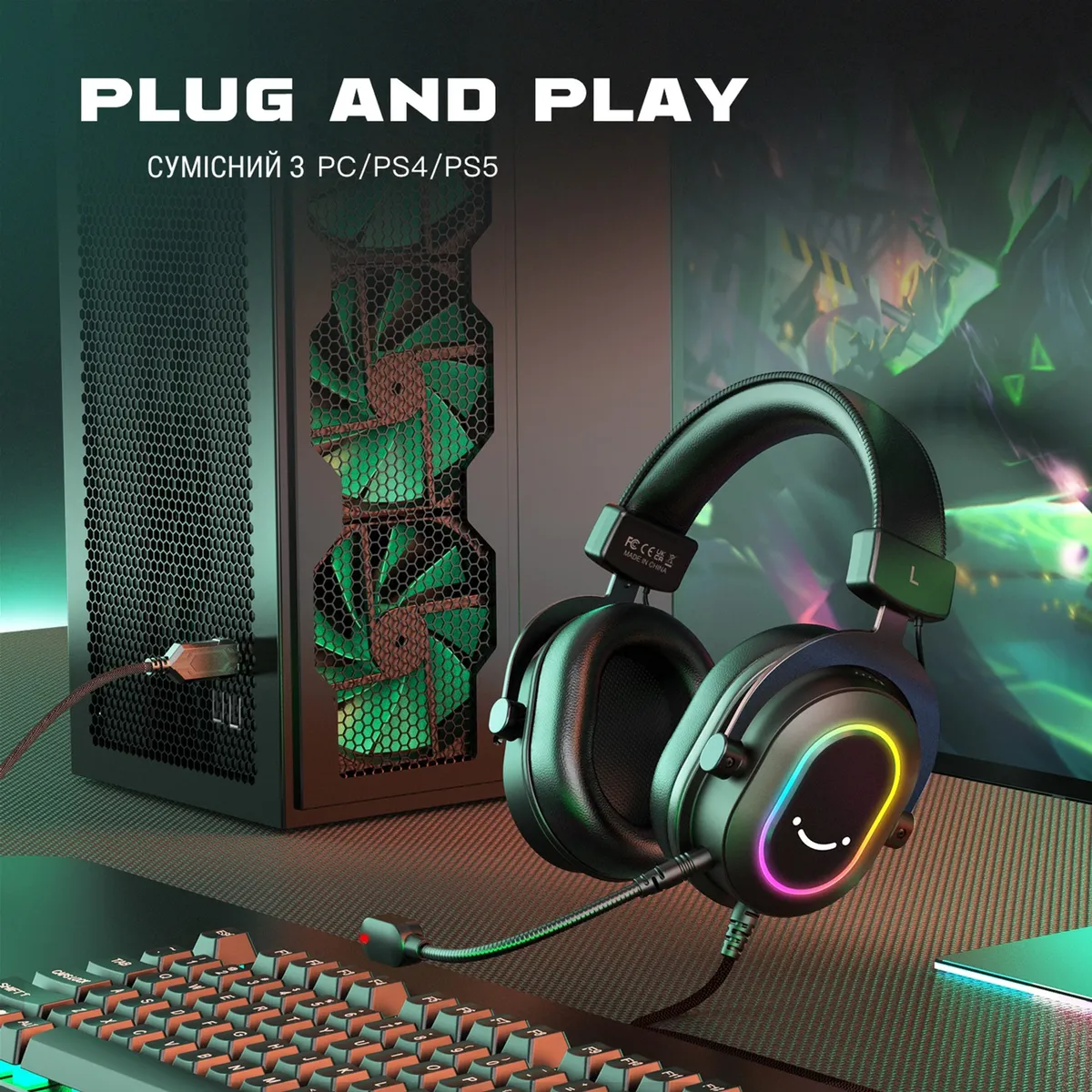 Гарнітура Fifine RGB H6 Black - мініатюра 7