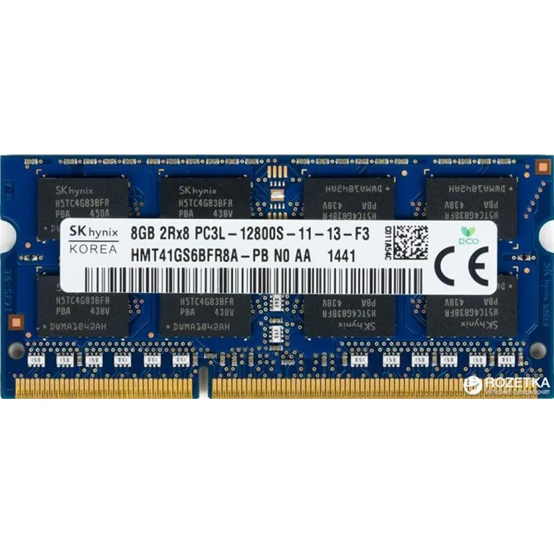 Модуль пам`ятi SO-DIMM DDR3L 8GB/1600 Hynix (HMT41GS6BFR8A-PB) - зображення 1