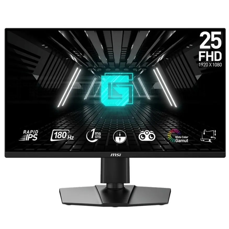 Монітор MSI 24.5" G255PF E2 IPS Black 180Hz - зображення 1