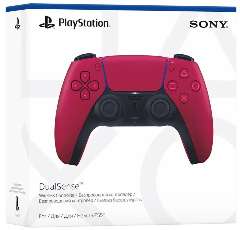 Геймпад бездротовий Sony PlayStation 5 DualSense Cosmic Red (1000040190) - мініатюра 4