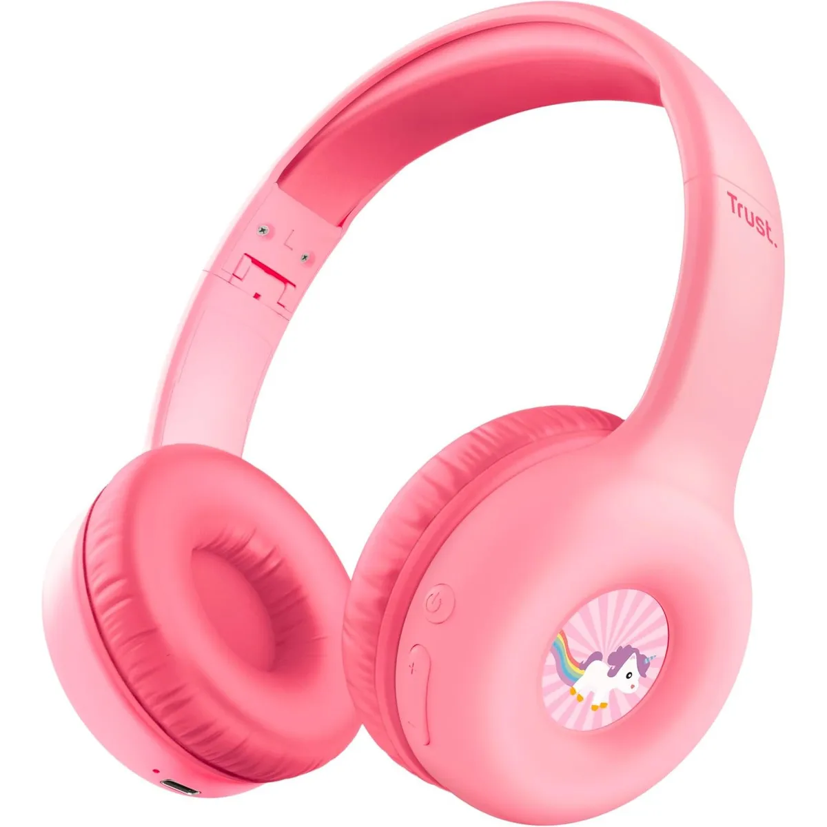 Bluetooth-гарнітура Trust On-ear Nouna Kids, Wireless Pink (25274) - мініатюра 12