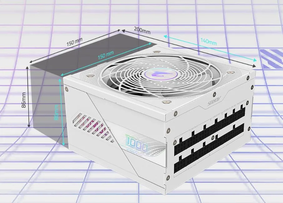 Блок живлення Gigabyte 1000W GP-AE1000PM PG5 ICE - мініатюра 15
