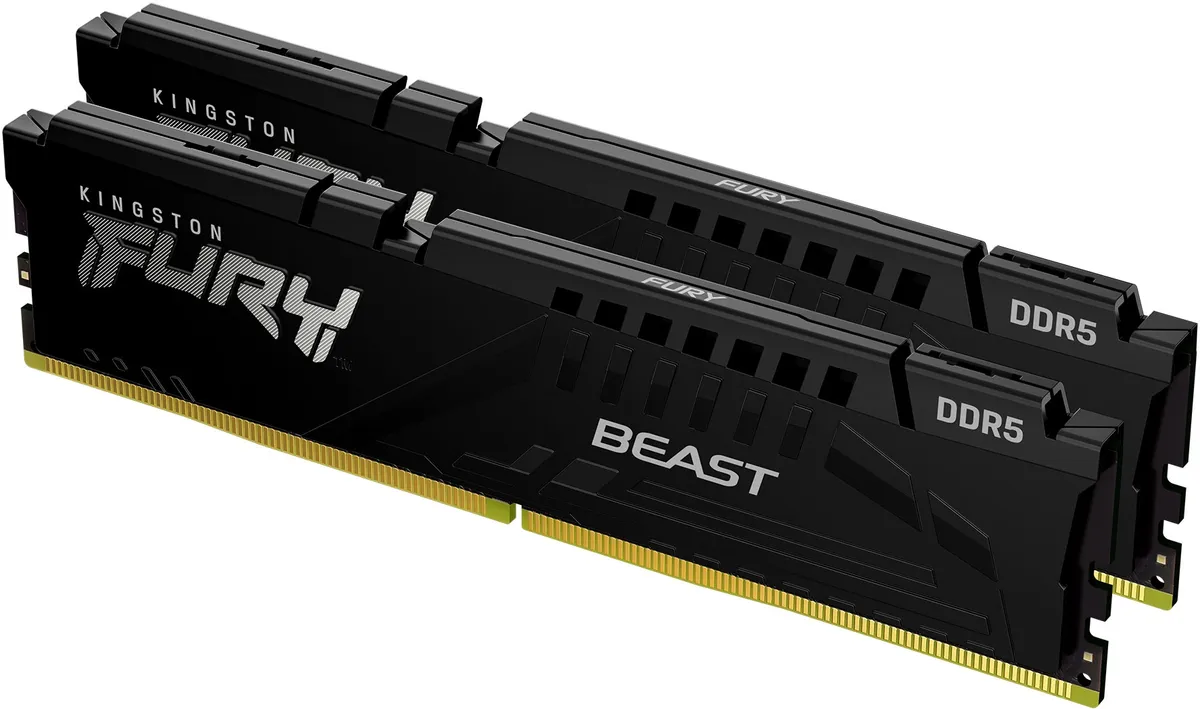 Модуль пам`яті DDR5 2x8GB/5600 Kingston Fury Beast Black (KF556C36BBEK2-16) - мініатюра 2