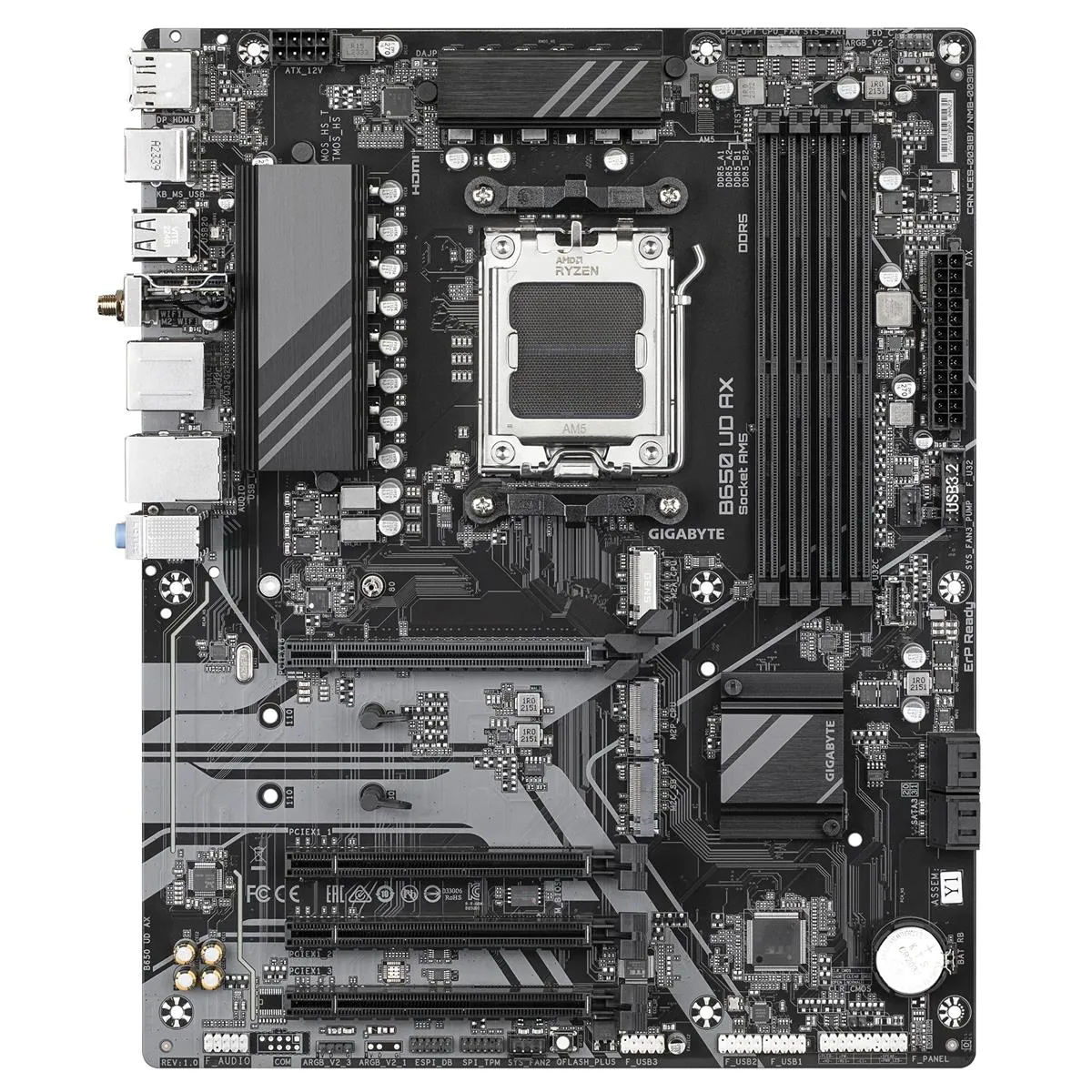 Материнська плата Gigabyte B650 UD AX Socket AM5 - мініатюра 3