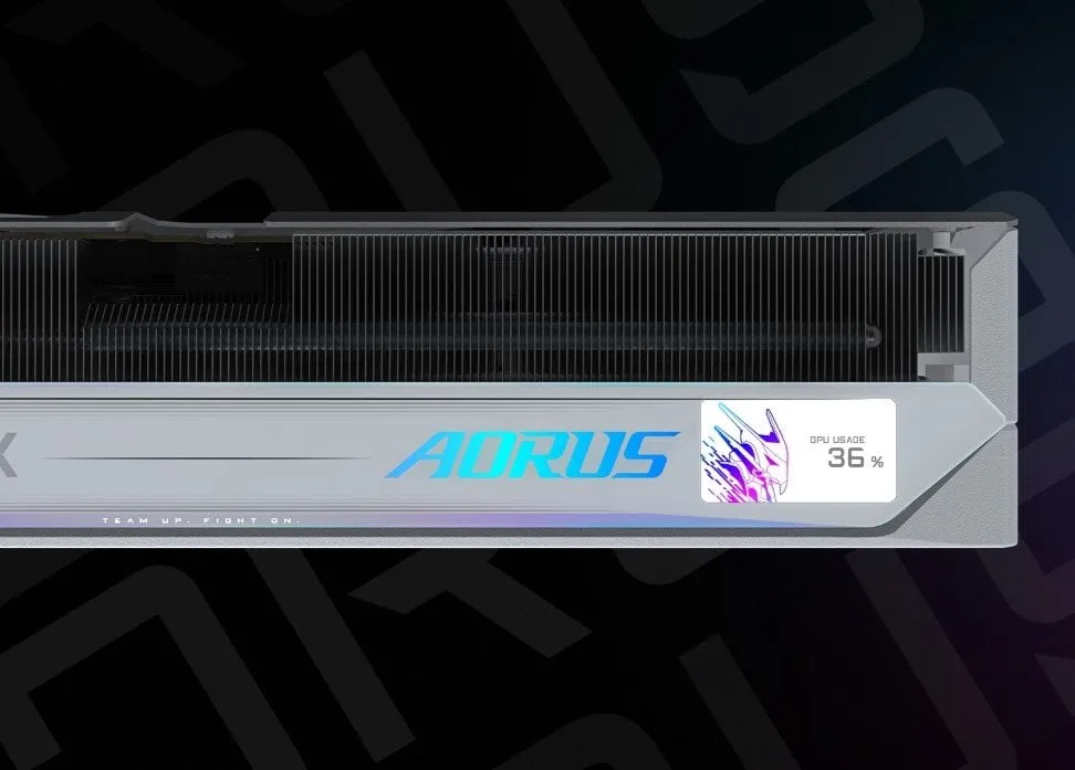 Відеокарта GF RTX 5080 16GB GDDR7 Aorus Master Ice Gigabyte (GV-N5080AORUSM ICE-16GD) - мініатюра 11