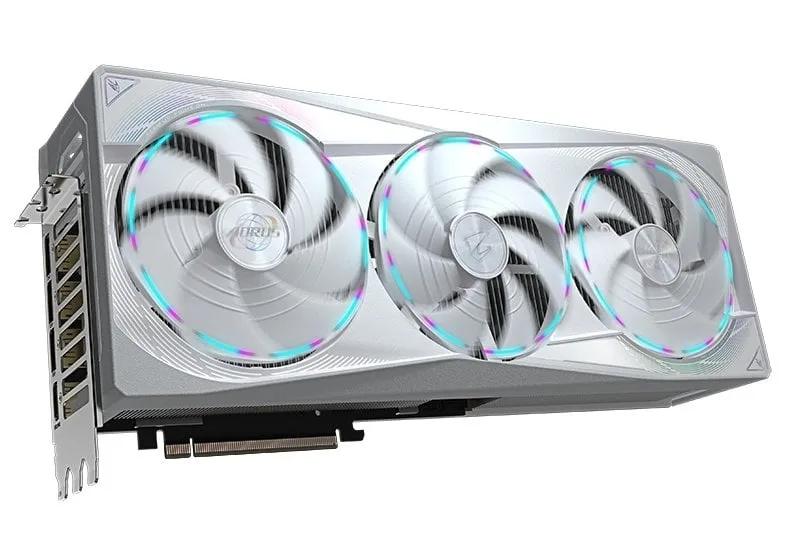 Відеокарта GF RTX 5080 16GB GDDR7 Aorus Master Ice Gigabyte (GV-N5080AORUSM ICE-16GD) - мініатюра 4