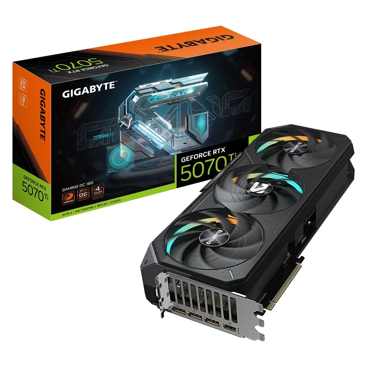 Відеокарта GF RTX 5070 Ti 16GB GDDR7 Gaming OC Gigabyte (GV-N507TGAMING OC-16GD) - зображення 1